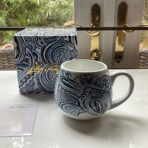 Lilly Pulitzer Blue Paisley Mug